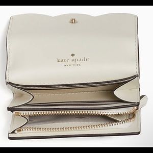 Kate Spade White Gemma Small Flap Wallet